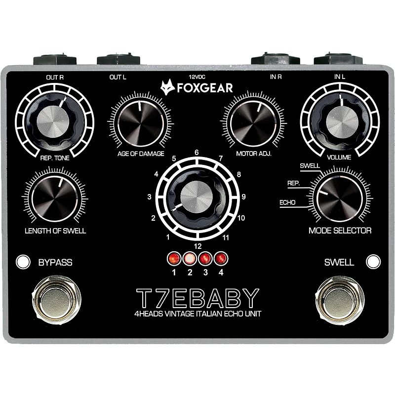 Foto van Foxgear t7e baby vintage echo effectpedaal