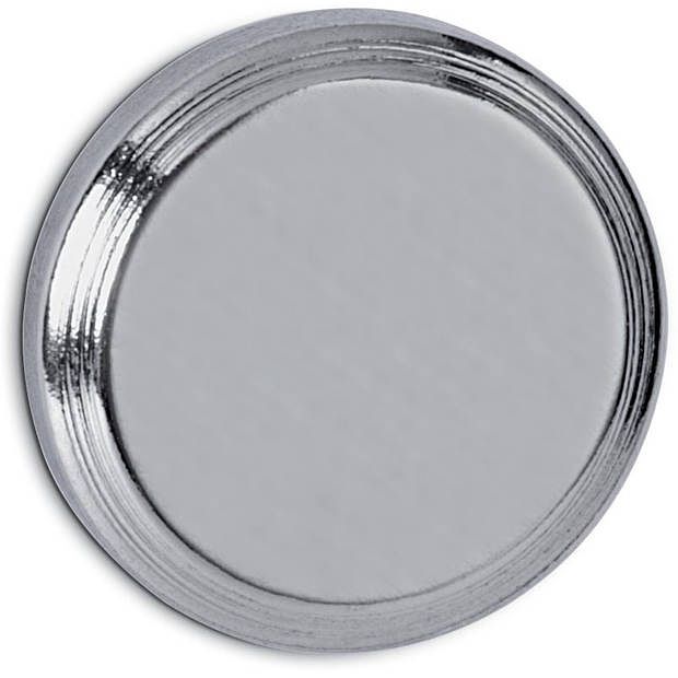 Foto van Maul neodymium schijfmagneet ø16mm 5kg blister 1 zilver, voor glas- en whitebord 10 stuks