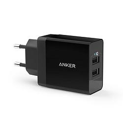 Foto van Anker 24w 2-port usb charger black