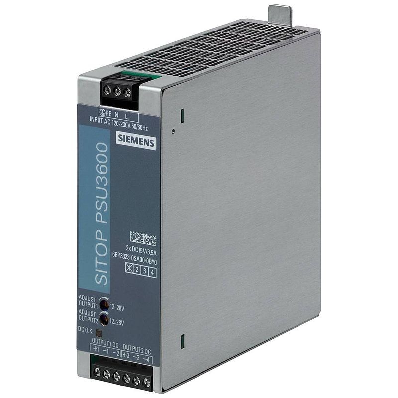 Foto van Siemens 6ep3323-0sa00-0by0 din-rail netvoeding inhoud: 1 stuk(s)