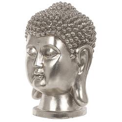 Foto van Beliani buddha - decofiguur-zilver-polyresin