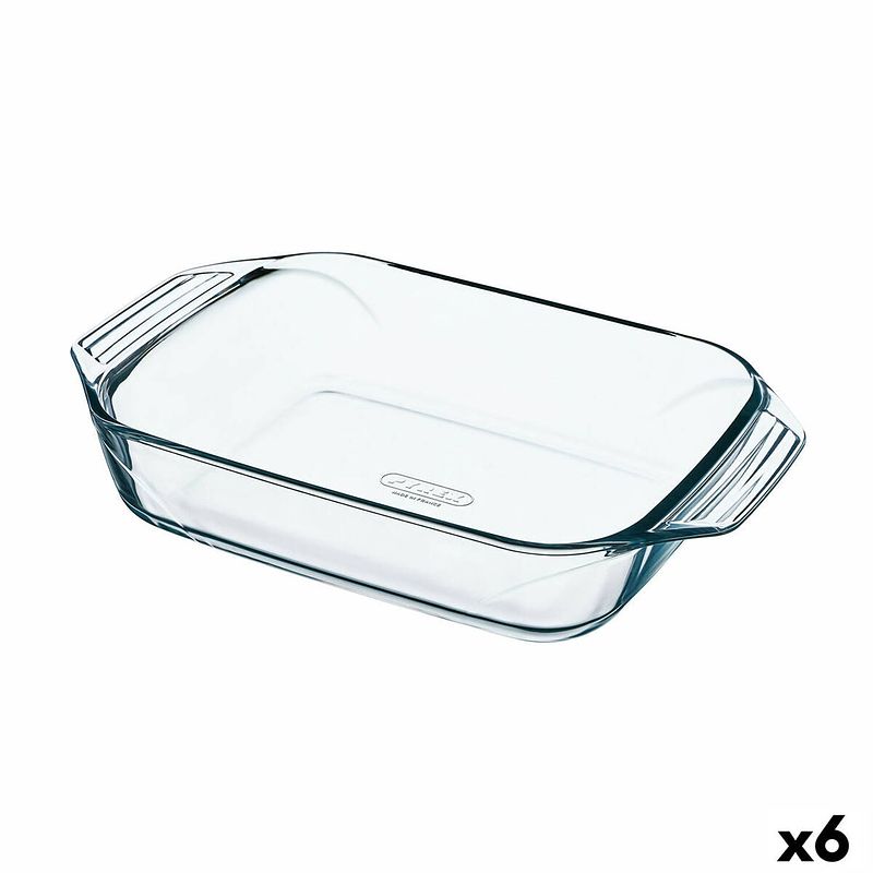 Foto van Ovenschaal pyrex irresistible rechthoekig 27,5 x 16,9 x 6 cm transparant glas (6 stuks)