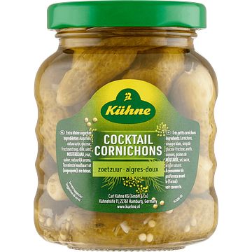 Foto van Kuhne cocktail cornichons zoetzuur 110g bij jumbo