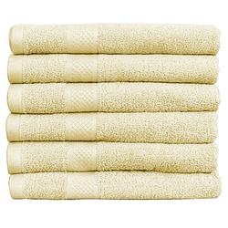 Foto van Katoenen handdoeken hotelkwaliteit - 6 pack - 70 x 140 cm - crème