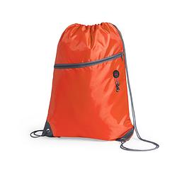 Foto van Sport gymtas/rugtas/draagtas oranje met rijgkoord 34 x 44 cm van polyester - gymtasje - zwemtasje