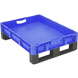 Foto van 1658330 stapelbak geschikt voor levensmiddelen (l x b x h) 800 x 600 x 220 mm blauw 1 stuk(s)