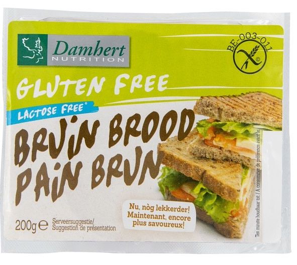 Foto van Damhert gluten free brood bruin