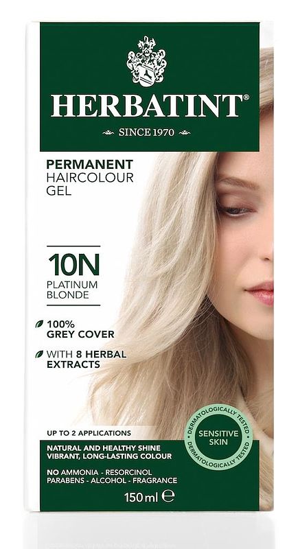 Foto van Herbatint haarverf gel - 10n platinum blond