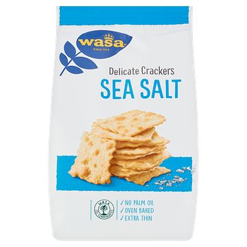 Foto van Wasa delicate crackers sea salt 180g bij jumbo