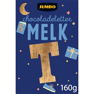 Foto van Jumbo chocoladeletter melk t 160g aanbieding bij jumbo | 2 voor 4.50