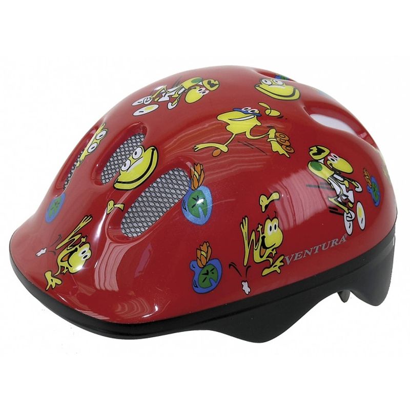 Foto van Ventura fietshelm frogs rood maat 48/52 cm