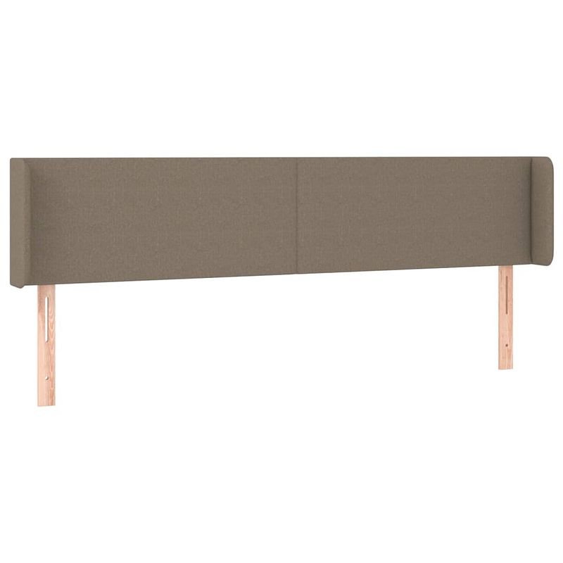 Foto van The living store hoofdeind classic - hoofdeind - 163 x 16 x 78/88 cm - taupe