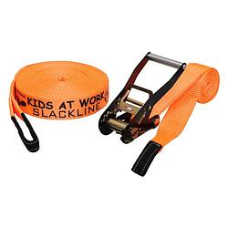 Foto van Kids at work slackline 17,5 meter polyester oranje