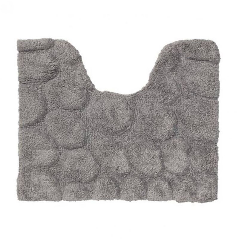 Foto van Sealskin toiletmat pebbles - katoen - 50 x 60 cm - grijs