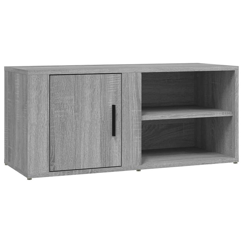 Foto van Vidaxl tv-meubel 80x31,5x36 cm bewerkt hout grijs sonoma eikenkleurig