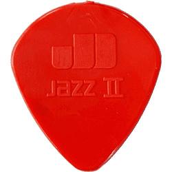 Foto van Dunlop nylon jazz ii rood plectrum 1.18mm