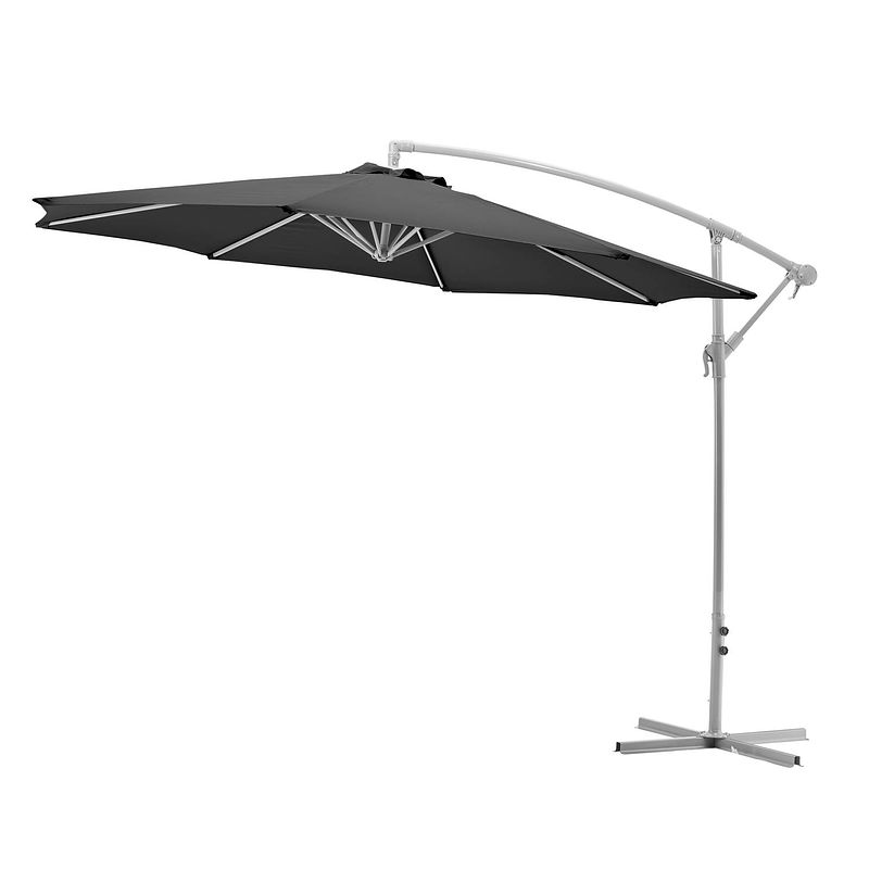 Foto van Goodvibes - kantelbare zweefparasol 300cm - antraciet