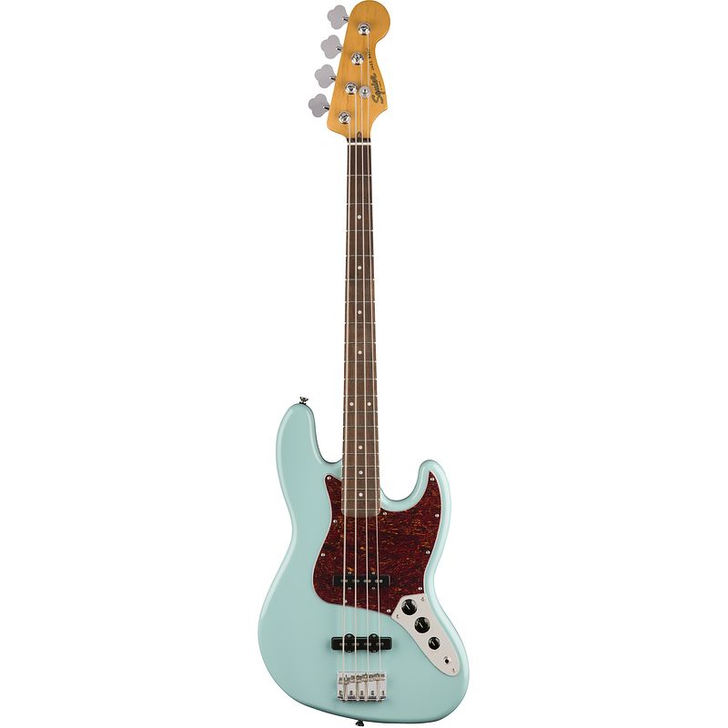 Foto van Squier classic vibe 60s jazz bass daphne blue