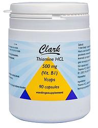 Foto van Clark thiamine hcl vitamine b1 500mg capsules