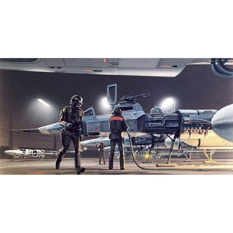 Foto van Komar star wars classic rmq yavin y wing vlies fotobehang 500x250cm 10-banen