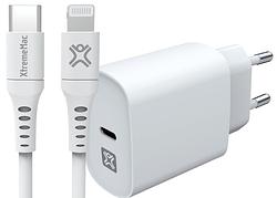 Foto van Xtrememac power delivery oplader 20w + lightning kabel 1,5m kunststof