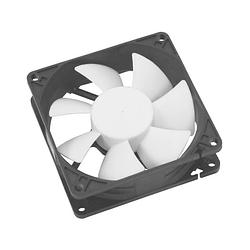 Foto van Cooltek silent fan 80 pc-ventilator zwart, wit (b x h x d) 80 x 80 x 25 mm