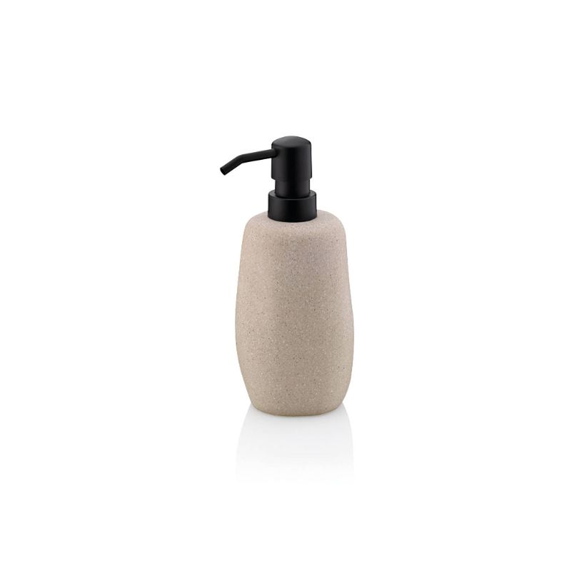 Foto van Kela - zeepdispenser, cement, beige - kela roda