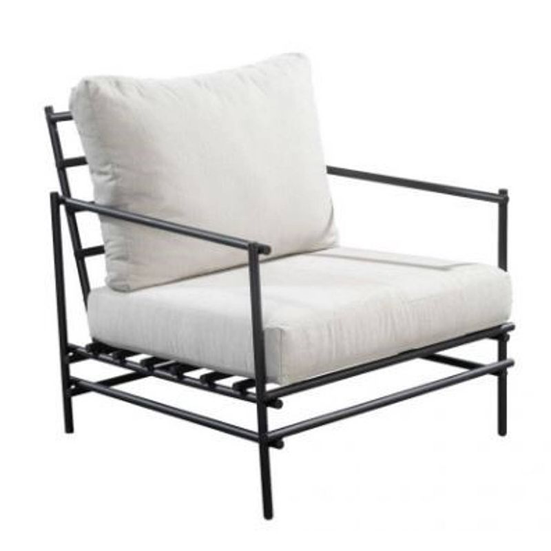 Foto van Yoi - ki lounge chair alu dark grey