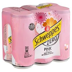 Foto van Schweppes zero pink 6 x 33cl bij jumbo