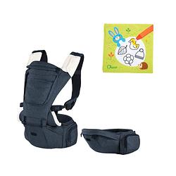 Foto van Chicco bundel - draagzak hip seat - denim & babyboekje - kleuren met water - seizoenen