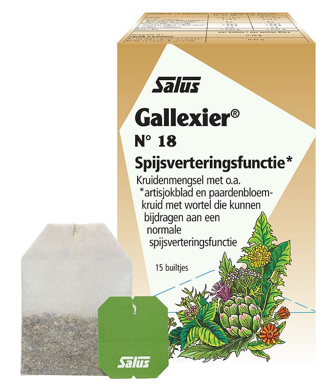 Foto van Salus thee gallexier nr.18 zakjes