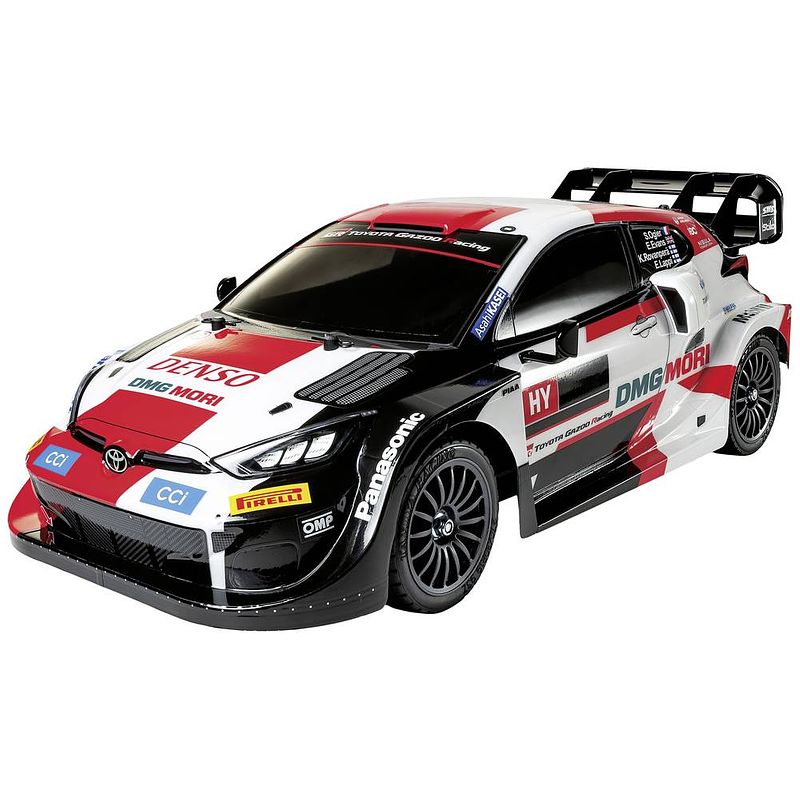 Foto van Tamiya 1:10 rc auto elektro sportwagen 1:10 rc toyota gazoo racing wrt/gr yaris brushed bouwpakket tt-02