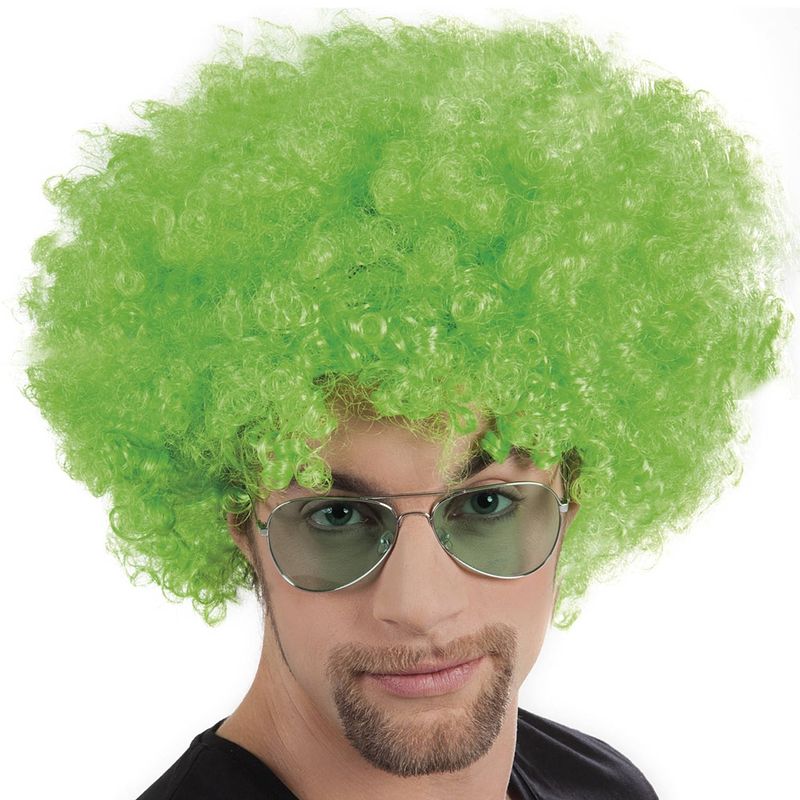 Foto van Boland pruik afro unisex groen