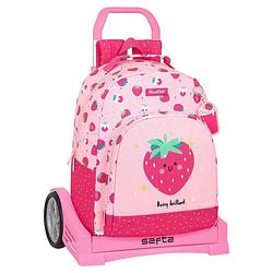 Foto van Schoolrugzak met wielen blackfit8 berry brilliant roze 32 x 42 x 15 cm