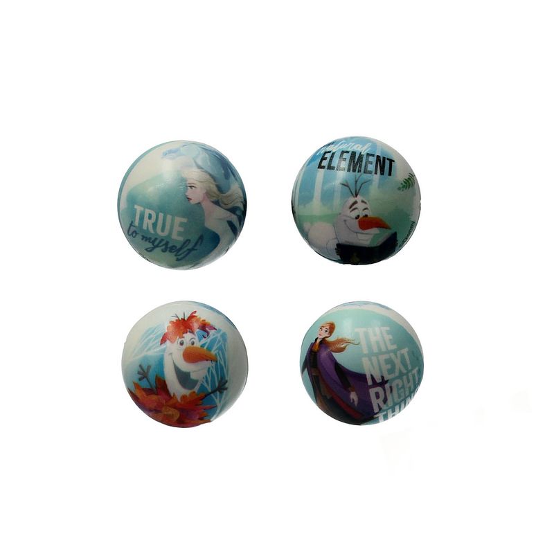 Foto van Disney frozen stressbal medium density 6 cm anti stress 4 stuks