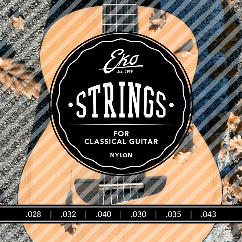 Foto van Eko cl2843m snarenset voor klassieke gitaar (medium tension)