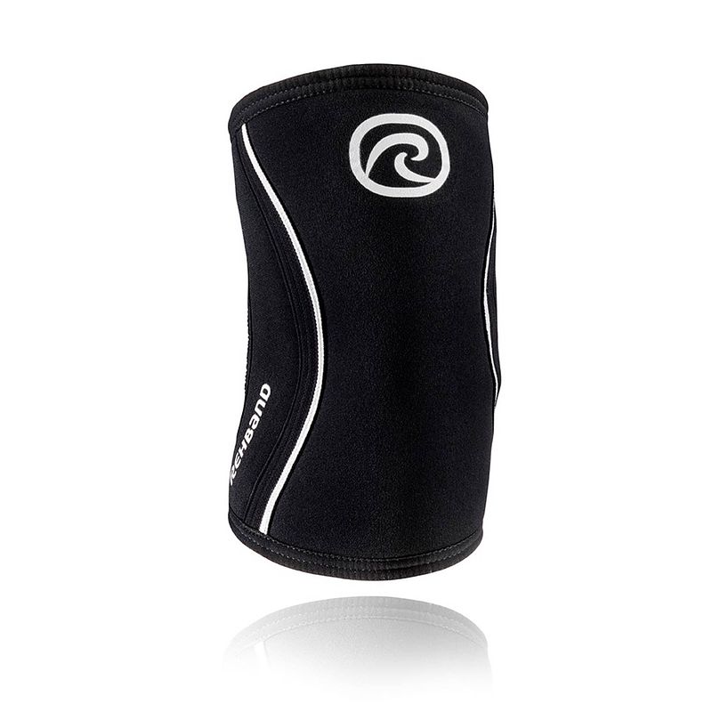 Foto van Rehband rx elleboogbrace - 5 mm - zwart - s