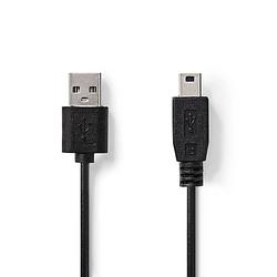 Foto van Nedis usb-kabel - zwart - 1.00 m