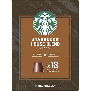 Foto van Starbucks house blend lungo 18 capsules 103g bij jumbo