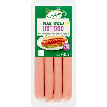 Foto van Verdino plantbased hotdog 225 g bij jumbo