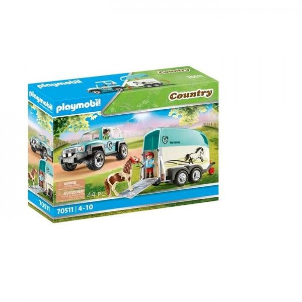 Foto van 70511 playmobil country auto met aanhanger