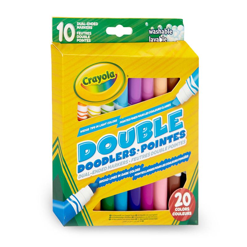 Foto van Crayola dubbelzijdige viltstiften, 10st.