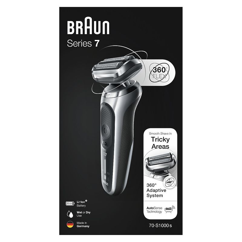 Foto van Braun series 7 70-s1000s wet & dry scheerapparaat zilver