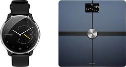 Foto van Withings move ecg zilver/zwart + withings body + zwart