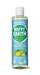 Foto van Happy earth 100% natuurlijke shower gel cedar lime