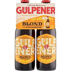 Foto van Gulpener blond bier flessen 4 x 30cl bij jumbo