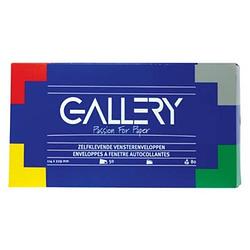 Foto van Gallery enveloppen ft 114 x 229 mm, met venster rechts, stripsluiting, doos van 50 stuks