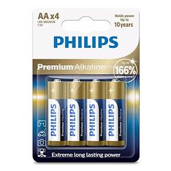 Foto van Philips aa-batterijen 4 stuks - lr03m4b/1 - 10 jaar houdbaarheid
