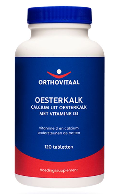 Foto van Orthovitaal oesterkalk vitamine d3 tabletten