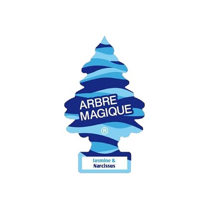 Foto van Arbre magique luchtverfrisser 12 x 7 cm jasmine & narcis blauw